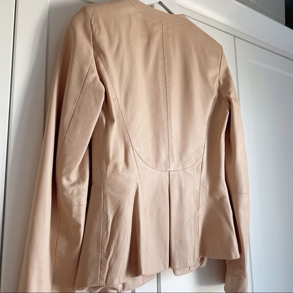 NWT Zara genuine leather peplum jacket - Picture 8 of 13